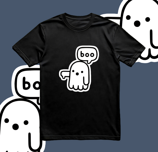 Boo! Cute Ghost Graphic T-Shirt